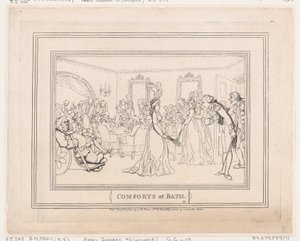 »Comforts of Bath«, plade 8 af Thomas Rowlandson
