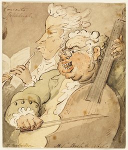 Concerto Spirituale [med] Budbringerne Boch og Abel af Thomas Rowlandson