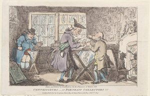Connoisseurs-eller Portrætsamlere !!!, 1807., 1807. af Thomas Rowlandson
