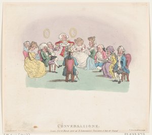Samtale, 20. marts 1803., 20. marts 1803. af Thomas Rowlandson