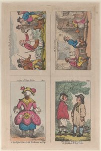 Kostume af Hogs Norton, How a Man May Shoot His Own Wig og The Maid of Mim, 1809., 1809. af Thomas Rowlandson