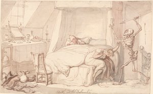 Døden og Debauchee af Thomas Rowlandson