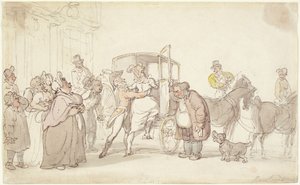 Afskedsscene af Thomas Rowlandson