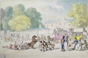 Devonshire House, Piccadilly af Thomas Rowlandson