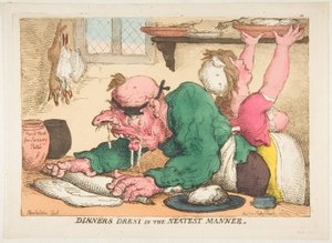 Middage klæder sig på den pæneste måde, oktober 1811. af Thomas Rowlandson