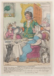 Vejledning til Footmen, 10. november 1807., 10. november 1807. af Thomas Rowlandson