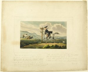 Doctor Syntax Losing His Way, fra The Tour of Doctor Syntax af Thomas Rowlandson