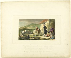 Doctor Syntax Meditering on the Tomb Stones, fra The Tour of Doctor Syntax af Thomas Rowlandson