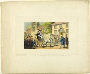 Doctor Syntax At tage sit liv i besiddelse, fra The Tour of Doctor Syntax af Thomas Rowlandson