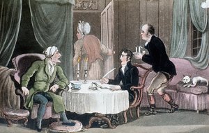 Doktor Syntaks laver sit testamente, c1816 af Thomas Rowlandson