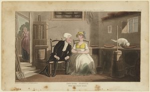 Doktor Syntax og mælkepigen af Thomas Rowlandson