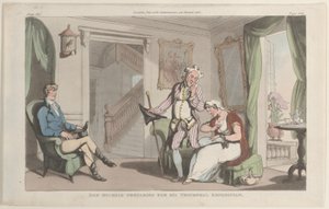 Don Michele forbereder sig til sin triumfekspedition, fra Napoli og Campagna ..., 1. juni 1815. af Thomas Rowlandson