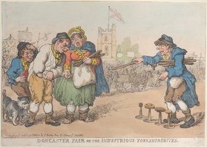 Doncaster-markedet eller de flittige Yorkshirebites af Thomas Rowlandson