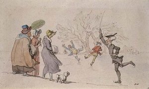 Dr. Syntaks Skøjteløb af Thomas Rowlandson