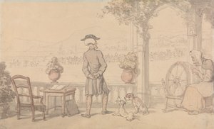 Dr. Syntax i en monolog af Thomas Rowlandson
