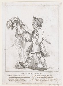 Drunken Lovers, 15. marts 1798., 15. marts 1798. af Thomas Rowlandson