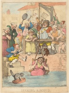Ducking en skæld ud af Thomas Rowlandson