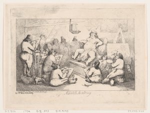 Det hollandske Akademi, marts 1792, marts 1792. af Thomas Rowlandson