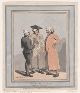 Hollandske Købmænd skitseret i Amsterdam, 4. april 1796., 4. april 1796. af Thomas Rowlandson
