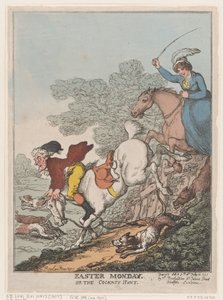 Påskedag eller The Cockney Hunt, 14. juli 1807., 14. juli 1807. af Thomas Rowlandson