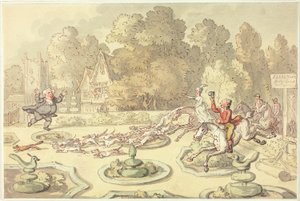 Rasende præst af Thomas Rowlandson