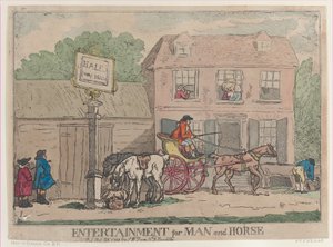 Underholdning for mand og hest, 25. oktober 1788., 25. oktober 1788. af Thomas Rowlandson