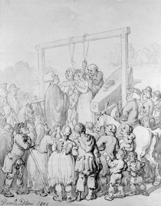 Henrettelse i Tyburn, 1803 af Thomas Rowlandson