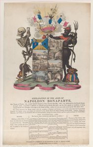 Forklaring af Napoleon Bonapartes våben, april 1814., april 1814. af Thomas Rowlandson
