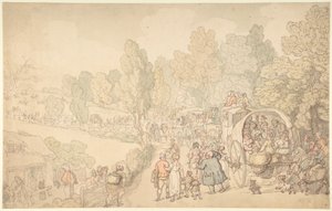 Fairlop Fair, Essex af Thomas Rowlandson