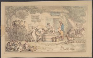 Landbrugsscene af Thomas Rowlandson