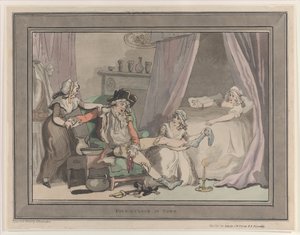 Klokken fire i byen, 20. oktober 1790., 20. oktober 1790. af Thomas Rowlandson