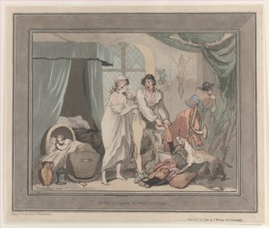 Klokken fire på landet, 20. oktober 1790., 20. oktober 1790. af Thomas Rowlandson