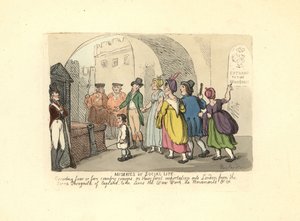 Herre, der eskorterer landfætre på deres første tur til London af Thomas Rowlandson