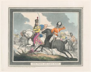 Giv point og venstre parry, 1. september 1798., 1. september 1798. af Thomas Rowlandson