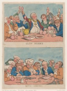 Glow Worms, Muck Worms, 1812., 1812. af Thomas Rowlandson