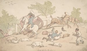 Går til Ivy Bridge, 1780-1827. af Thomas Rowlandson