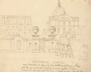 Greenwich Hospital af Thomas Rowlandson