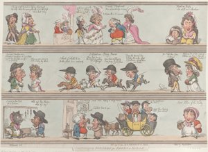 Groteske grænser til rum og sale, 1. december 1800., 1. december 1800. af Thomas Rowlandson
