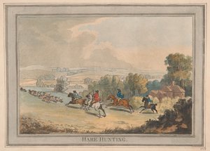 Harejagt af Thomas Rowlandson