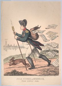 Head Runner eller Runaways fra Leipzic Fair, 2. marts 1814., 2. marts 1814. af Thomas Rowlandson