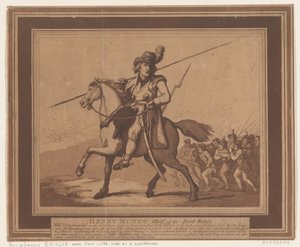 Henry Munro, chef for de irske oprørere, 1. juli 1798., 1. juli 1798. af Thomas Rowlandson