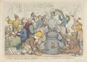 Opløsningen af Rhinforeningen, 1813 af Thomas Rowlandson