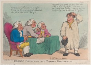 Hodges Forklaring af hundrede Magistrater, 1. marts 1815., 1. marts 1815. af Thomas Rowlandson