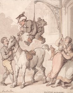 Sådan laver man et spring i sadlen af Thomas Rowlandson