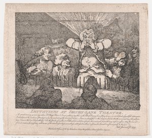 Imitationer på Drury-Lane Theatre Picturesque Beauties of Boswell, Part the Secon..., 20. juni 1786. af Thomas Rowlandson