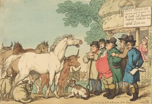 Forsikreligt kvæg, udgivet 1809. af Thomas Rowlandson