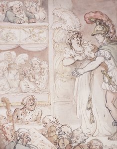 John Bull ved Operaen, 1803 af Thomas Rowlandson