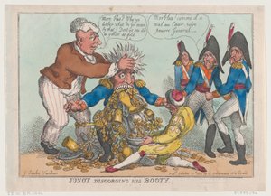 Junot disgorging His Booty, 17. oktober 1808., 17. oktober 1808. af Thomas Rowlandson