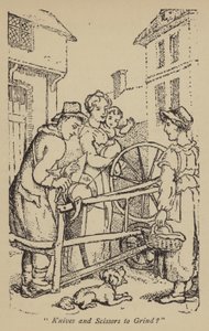 Knive og sakse til at slibe? af Thomas Rowlandson