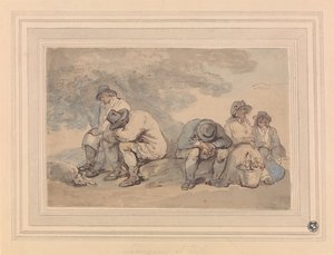 Arbejdere i hvile af Thomas Rowlandson